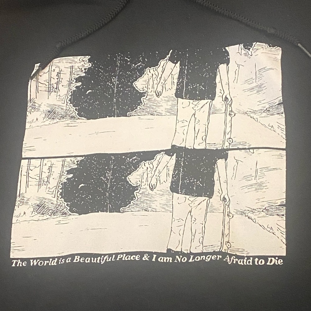 Graphic Emo Grunge Hoodie Indie Streetwear Unisex Large Gothcore Grungecore
